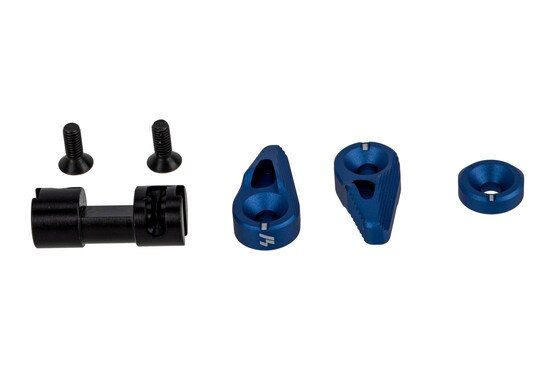 Strike Industries Flip Switch AR 15 safety selector features a blue anodized finish